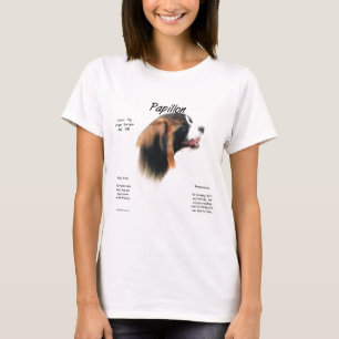 Papillon (Phalene) Geschichtsentwurf T-Shirt