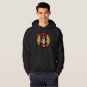 Papillon Pirate Funny Dog Captain Hoodie (Vorne ganz)