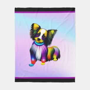 Papillon Pop Art Pastell Fleecedecke