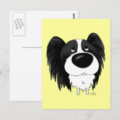 Papillon Postcard Postkarte (Vorne/Hinten)