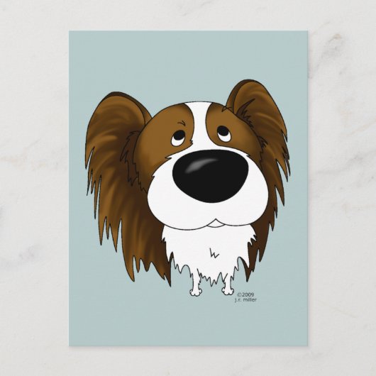 Papillon Postcard Postkarte (Vorderseite)
