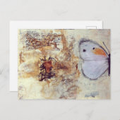 Papillon Postkarte (Vorne/Hinten)