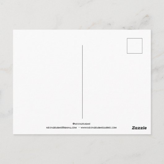 Papillon Postkarte (Rückseite)