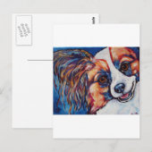 Papillon Postkarte (Vorne/Hinten)