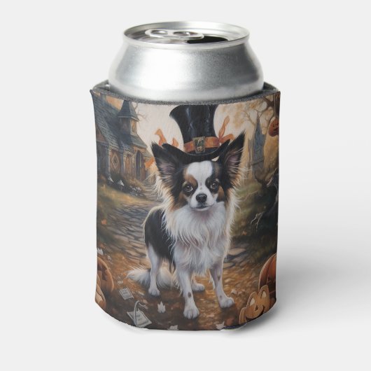 Papillon Pumpkins Halloween Beängstigend Dosenkühler (Kanne Rückseite)