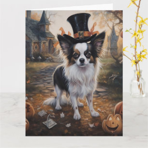 Papillon Pumpkins Halloween Beängstigend Karte