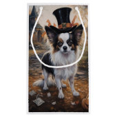 Papillon Pumpkins Halloween Beängstigend Kleine Geschenktüte (Rückseite)