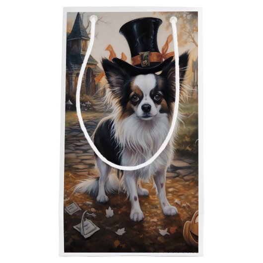 Papillon Pumpkins Halloween Beängstigend Kleine Geschenktüte (Vorderseite)
