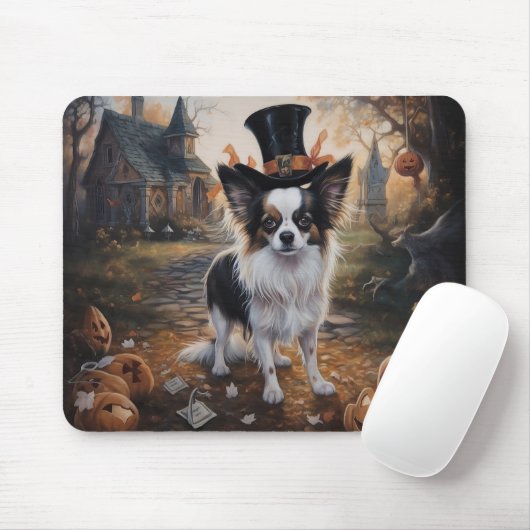 Papillon Pumpkins Halloween Beängstigend Mousepad (Mit Mouse)