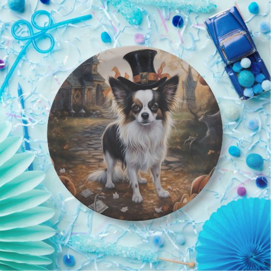 Papillon Pumpkins Halloween Beängstigend Pappteller (Party)