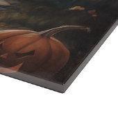 Papillon Pumpkins Halloween Beängstigend Schneidebrett (Ecke)