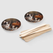 Papillon Puppy Autumn Delight Pumpkin Fächer (Non-assembled)