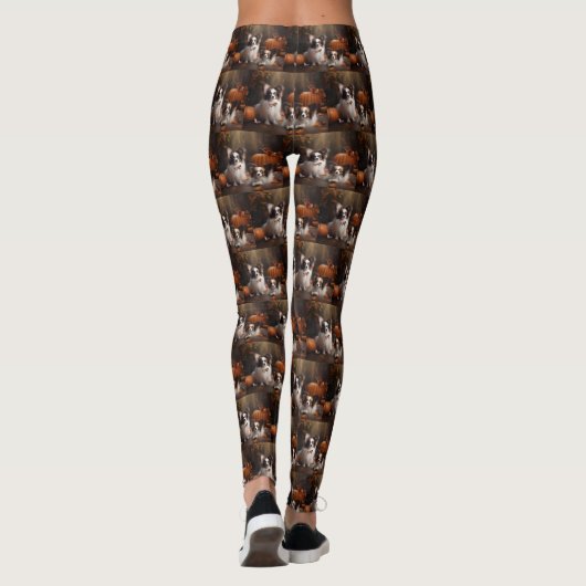 Papillon Puppy Autumn Delight Pumpkin Leggings (Rückseite)
