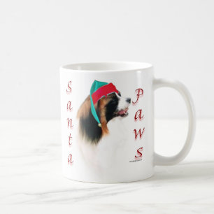 Papillon Santa Paws Kaffeetasse