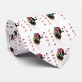Papillon Santa Paws Krawatte (Gerollt)