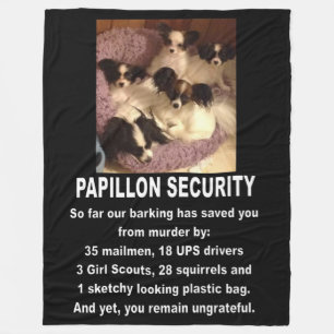 PAPILLON-SICHERHEITSTEAM FLEECEDECKE