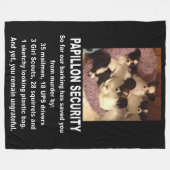 PAPILLON-SICHERHEITSTEAM FLEECEDECKE (Vorderseite (Horizontal))