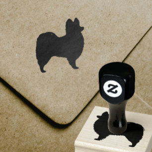 Papillon Silhouette Gummistempel