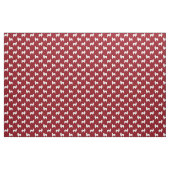 Papillon Silhouette-Muster-Rot Stoff (Yard (91,4 cm))