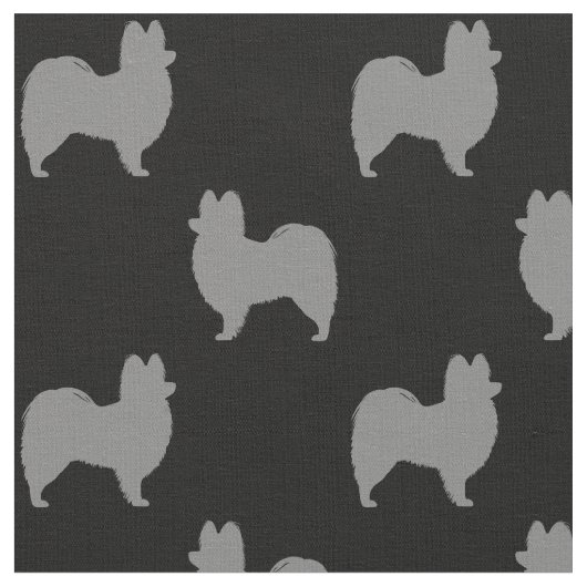 Papillon Silhouette-Muster Stoff (Nahaufnahme)