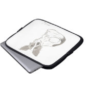 Papillon Sketch Laptop Sleeve (Vorne Knopf)