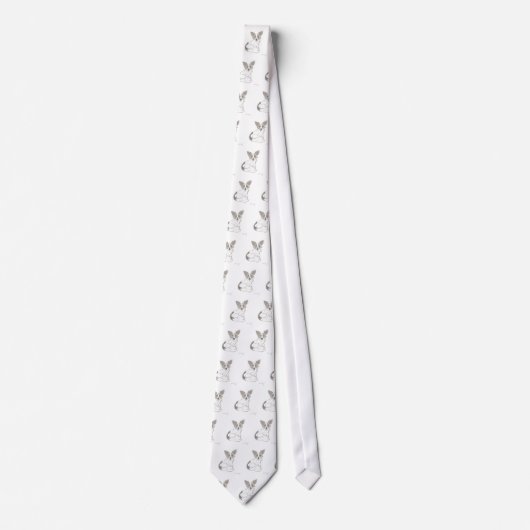 Papillon Sketch Necktie Krawatte (Vorderseite)