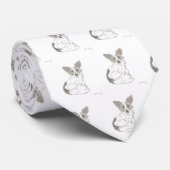 Papillon Sketch Necktie Krawatte (Gerollt)