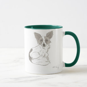 Papillon Sketch Tasse