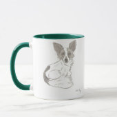 Papillon Sketch Tasse (Links)