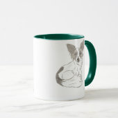 Papillon Sketch Tasse (VorderseiteRechts)
