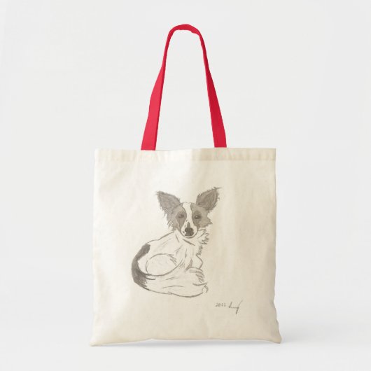 Papillon Sketch Tote Bag Tragetasche (Vorne)