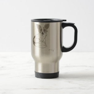 Papillon Sketch Travel Mug Reisebecher