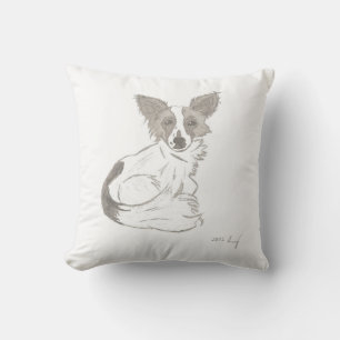 Papillon-Skizze Kissen