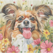 Papillon Sticker – Watercolor Design (Vorderseite)