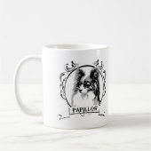 Papillon T - Shirt Kaffeetasse (Links)