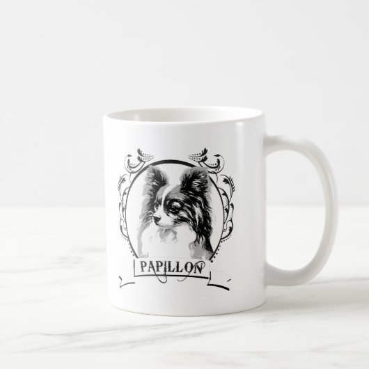Papillon T - Shirt Kaffeetasse (Rechts)