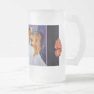 Papillon-Tasse Mattglas Bierglas