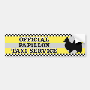 Papillon Taxi-Service-Autoaufkleber Autoaufkleber
