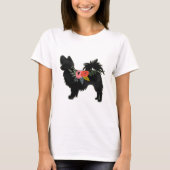 Papillon Toy Dog Breed Boho Silhouette T-Shirt (Vorderseite)