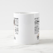 Papillon Tracks Jumbo Tasse (Vorderseite)