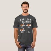 Papillon Training Hund Premium T-Shirt (Vorne ganz)