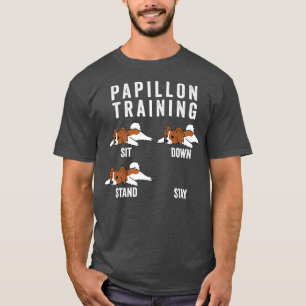 Papillon Training Hund Premium T-Shirt