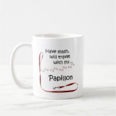 Papillon Travel Leash Kaffeetasse (Links)