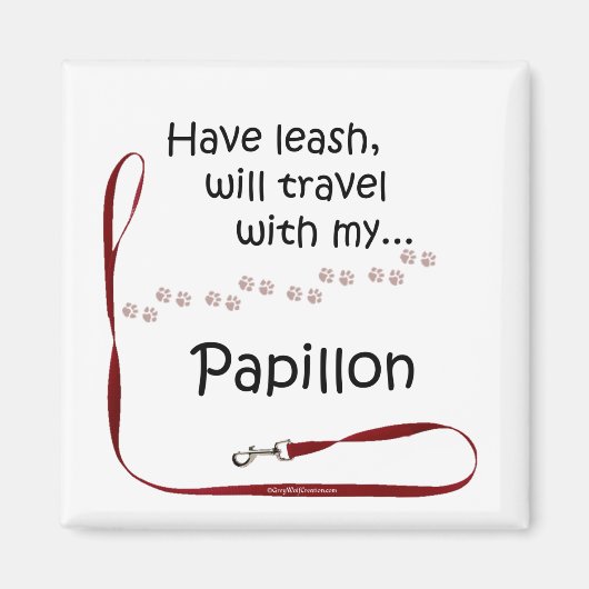 Papillon Travel Leash - Magnet (Vorne)