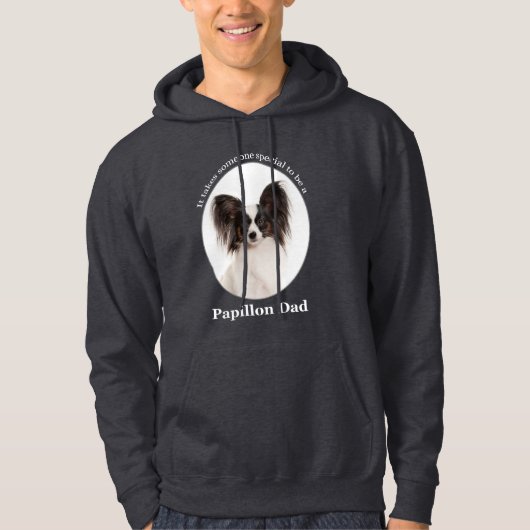 Papillon Vater Hoodie (Vorderseite)