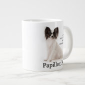 Papillon Vater Jumbo Tasse (Vorderseite Rechts)