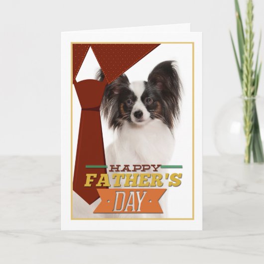 Papillon Vathers Day Card Karte (Vorderseite)