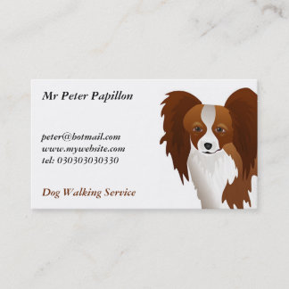 Papillon Visitenkarte