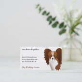 Papillon Visitenkarte (Stehend Vorderseite)