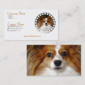 Papillon Visitenkarte (Vorne/Hinten)